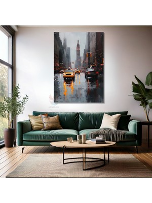 Kanvas Tablo Ev Ofis Duvar Tablosu Şehir Trafik Yeni Ev Hediyesi Kanvas Ev Dekoru