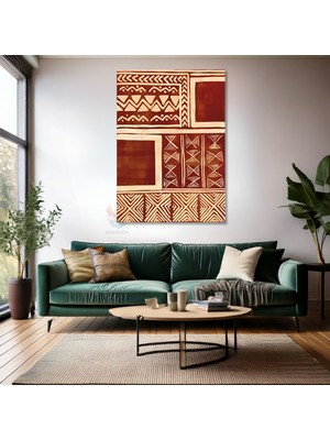Kanvas Tablo Ev Ofis Duvar Tablosu Etnik Desen Yeni Ev Hediyesi Kanvas Ev Dekoru