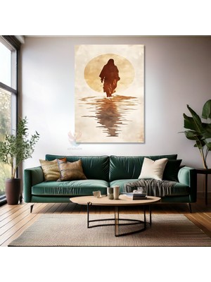 Kanvas Tablo Ev Ofis Duvar Tablosu Isa Suyun Ustunde Yeni Ev Hediyesi Kanvas Ev Dekoru