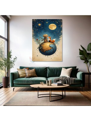 Kanvas Tablo Ev Ofis Duvar Tablosu Küçük Prens Yeni Ev Hediyesi Kanvas Ev Dekoru