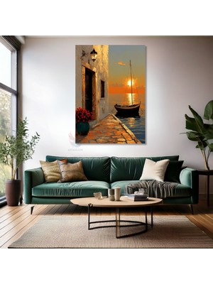 Kanvas Tablo Ev Ofis Duvar Tablosu Manzara Gün Batımı Yeni Ev Hediyesi Kanvas Ev Dekoru