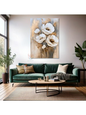 Kanvas Tablo Ev Ofis Duvar Tablosu Klasik Çiçek Yeni Ev Hediyesi Kanvas Ev Dekoru
