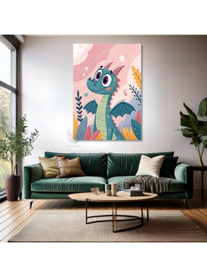 Kanvas Tablo Ev Ofis Duvar Tablosu Bebek Dinazor Yeni Ev Hediyesi Kanvas Ev Dekoru