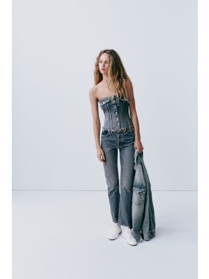 Allbucks Zara, Trf Orta Bel Straight Fit Düz Kesim Jean Pantolon ABZRA5069