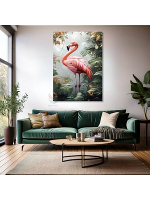 Kanvas Tablo Ev Ofis Duvar Tablosu Flamingo Pembe Yeni Ev Hediyesi Kanvas Ev Dekoru
