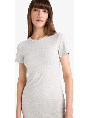 DeFacto Bedene Oturan Kısa Kollu Tişört G0006AX25WN