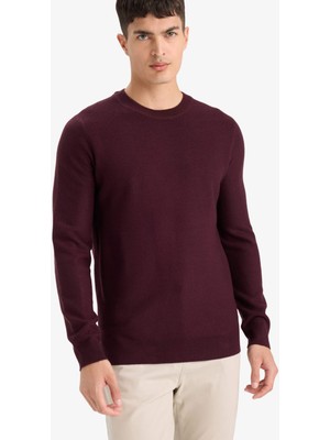 DeFacto Standart Fit Bisiklet Yaka Basic Dokulu Triko Kazak F1777AX25AU