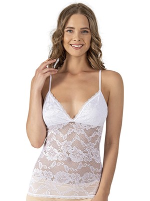 Kadın Pamuklu Modal Esnek Rahat Dantelli V Yaka Ince Askılı Atlet