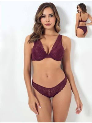 Iç Giyim Godewo Danteli Desteksiz Balenli Takım