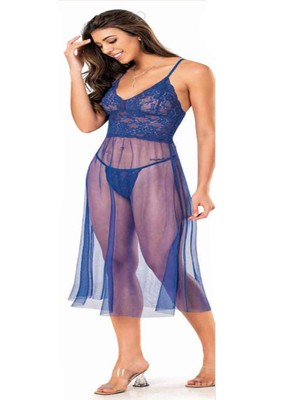 Iç Giyim Uzun Tül Gecelik