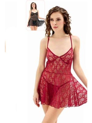 Iç Giyim Moongirl Fantezi Şeffaf Tül Gecelik