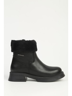 Pierre Cardin Siyah Yarım Kürklü Bot PC-55268