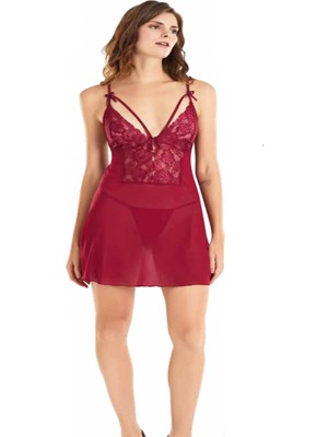 Iç Giyim Moongirl Tül Kısa Şık Gecelik