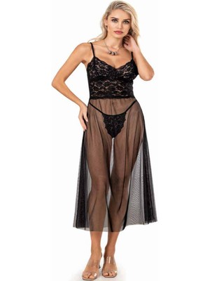 Iç Giyim Moongirl Uzun Tül Gecelik