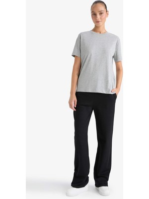 DeFacto Straight Fit Basic Düz Cepli Yüksek Bel Eşofman Altı B8571AX25AU