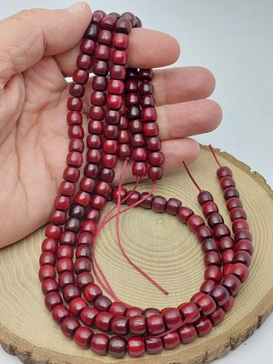 Yaşam Tohumu Kızıl Ud Ağacı Kapsül Kesim Ahşap Dizi 7*8mm (56602)