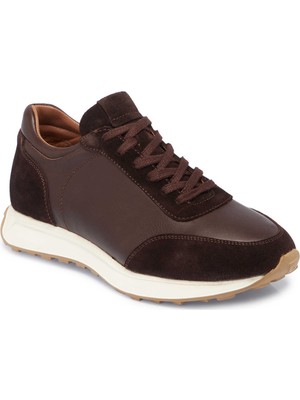 Tergan  Kahve Hakiki Deri Erkek Sneaker - E24S1AY57022-W20