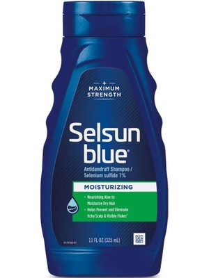 Selsun Blue 325 ml Yıpranmış Saçlar İçin Nemlendirici Etkili Şampuan Kadın Erkek Kullanımına Uygun