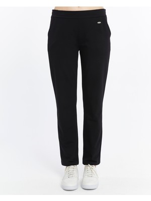 Axxel Kadın Siyah Eşofman Alt Cepli Klasik PAÇA-P376