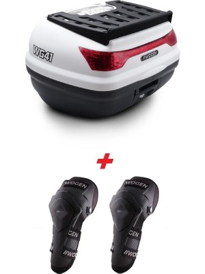 Wogen WG41 Basic Arka Çanta 41 Litre (Beyaz) + Karbon Dizlik Hedi