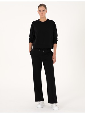 Pierre Cardin Kadın Siyah Loose Fit Eşofman Altı 50314964-VR046
