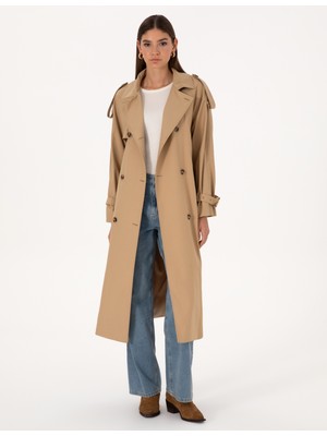 Pierre Cardin Kadın Bej Trençkot 50309015-VR011