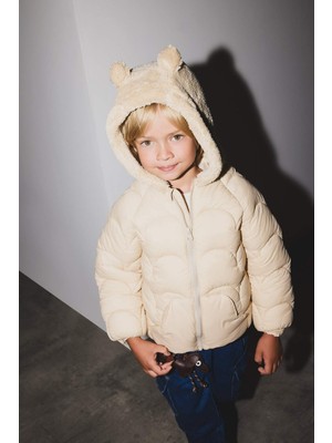 DeFacto Kapüşonlu Fermuarlı Kapitoneli Mont Erkek Bebek E8211A525AU