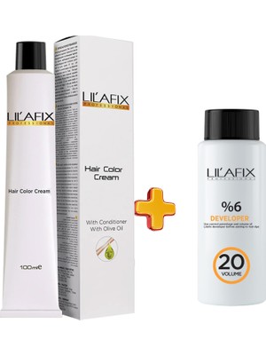 Lilafix Tüp Boya 100 ml - 20 V Oksidan 60 ml 6.0 Koyu Kumral
