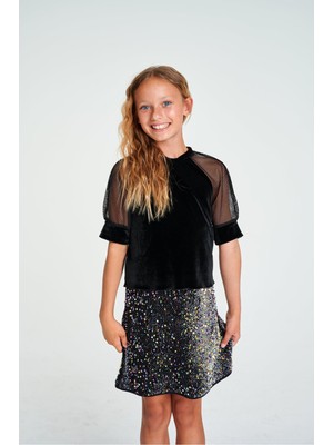 Bg Store Kız Çocuk Siyah Bluz