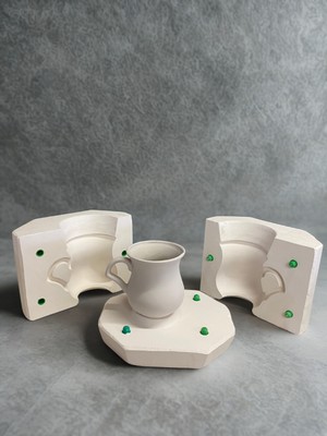 9  cm Sümbül Kupa Alçı Kalıbı - Sümbül Kupa - Sanatsal Seri