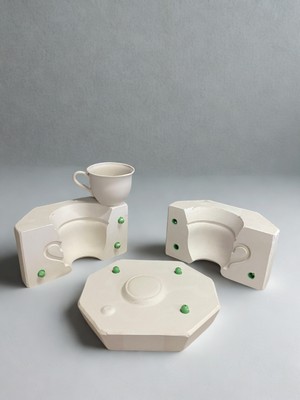 8 cm cm Saray Çay Fincanı Alçı Kalıbı - Saray Çay Fincanı  - Sanatsal Seri