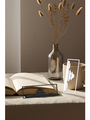 Çin Kitap Ayracı, Modern Tasarım, Hafif ve Şık 2’li, Siyah ve Beyazın Modern Uyumu