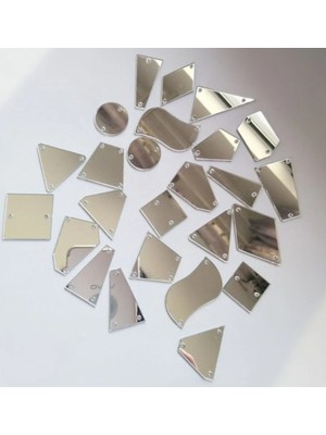 Yeşil 3cm 30 Adet Akrilik Delikli Yapışkanlı Kına Hediyesi Hazırlık Seti