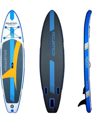 Acuatico Collection Şişme Sup Board/ısup Stand Up Paddle Board 305X76X15 cm Turuncu & Beyaz & Mavi & Gri