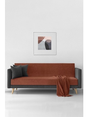 Şönil Koltuk Örtüsü - Kiremit