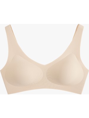 Vücudu Saran Kumaş Hafif Destekli Dolgusuz Dikişsiz Lazer Kesim Sütyen