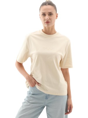 TB0A424BEFL1 Timberland Lush Comfort Short-Sleeve Tee Kadın T-Shirt S&amp;uuml;tl&amp;uuml; Kahve