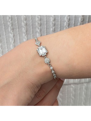 Baget Su Yolu 925 Ayar Gümüş Bileklik