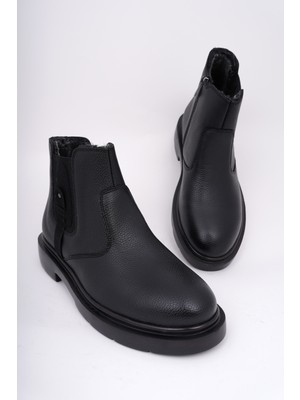 Muggo Geralt Fermuarlı Içi Kürklü Erkek Kışlık Bot