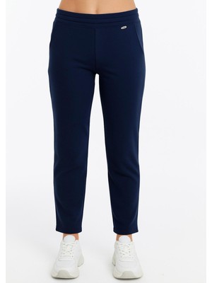 Axxel Kadın Lacivert Eşofman Alt Cepli Klasik PAÇA-P376