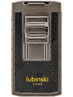 Lubinski Yeni Stil Delicili Çift Torch Puro Çakmağı Gunmetal