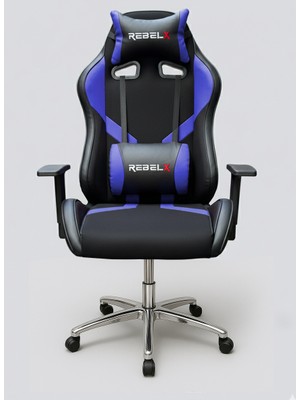 Rebelx Oyuncu Koltuğu Basic Krom Ayak Mavi Renk