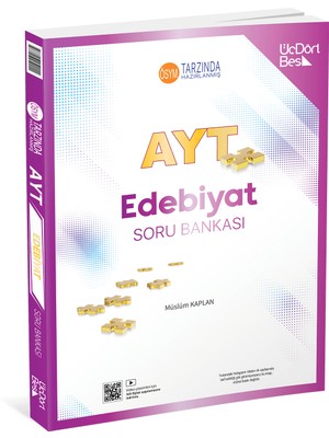 ÜçDörtBeş Yayınları Üç Dört Beş Yayıncılık AYT Edebiyat Soru Bankası