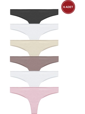 Kadın Pamuklu 6'lı Brazilian Külot