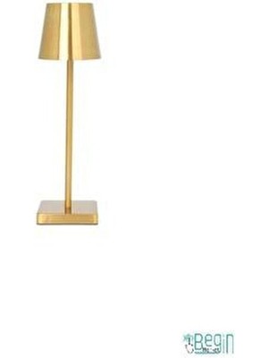 Dokunmatik Gold Dekoratif Metal Şarjlı LED Masa Lambası Cata Istanbul CT-8437