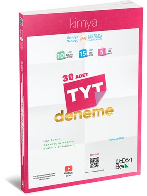 ÜçDörtBeş Yayınları TYT 30'lu Kimya Denemesi