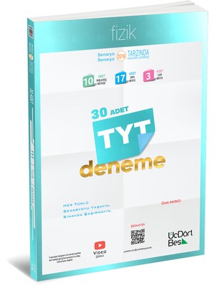 ÜçDörtBeş Yayınları TYT Fizik 30'lu Deneme