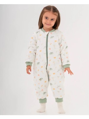 Moi Noi Fermuarlı Uzun Kollu Kışlık Bebek Çocuk Uyku Tulumu Safari 2,5 Tog