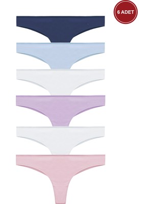 Kadın Pamuklu 6'lı Brazilian Külot