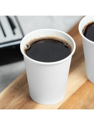 Yuşa Pack 8 Oz Single Beyaz Karton Bardak 50’li